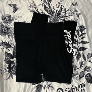 VS Victoria’s Secret black “short” leggings.